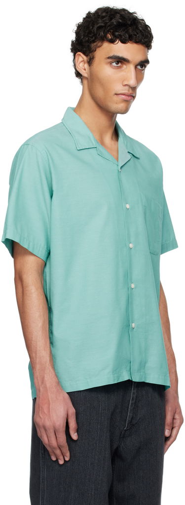 Košeľa NANAMICA Nanamica Open Collar Panama Short Sleeve Shirt Béžová | S25SG119U, 4