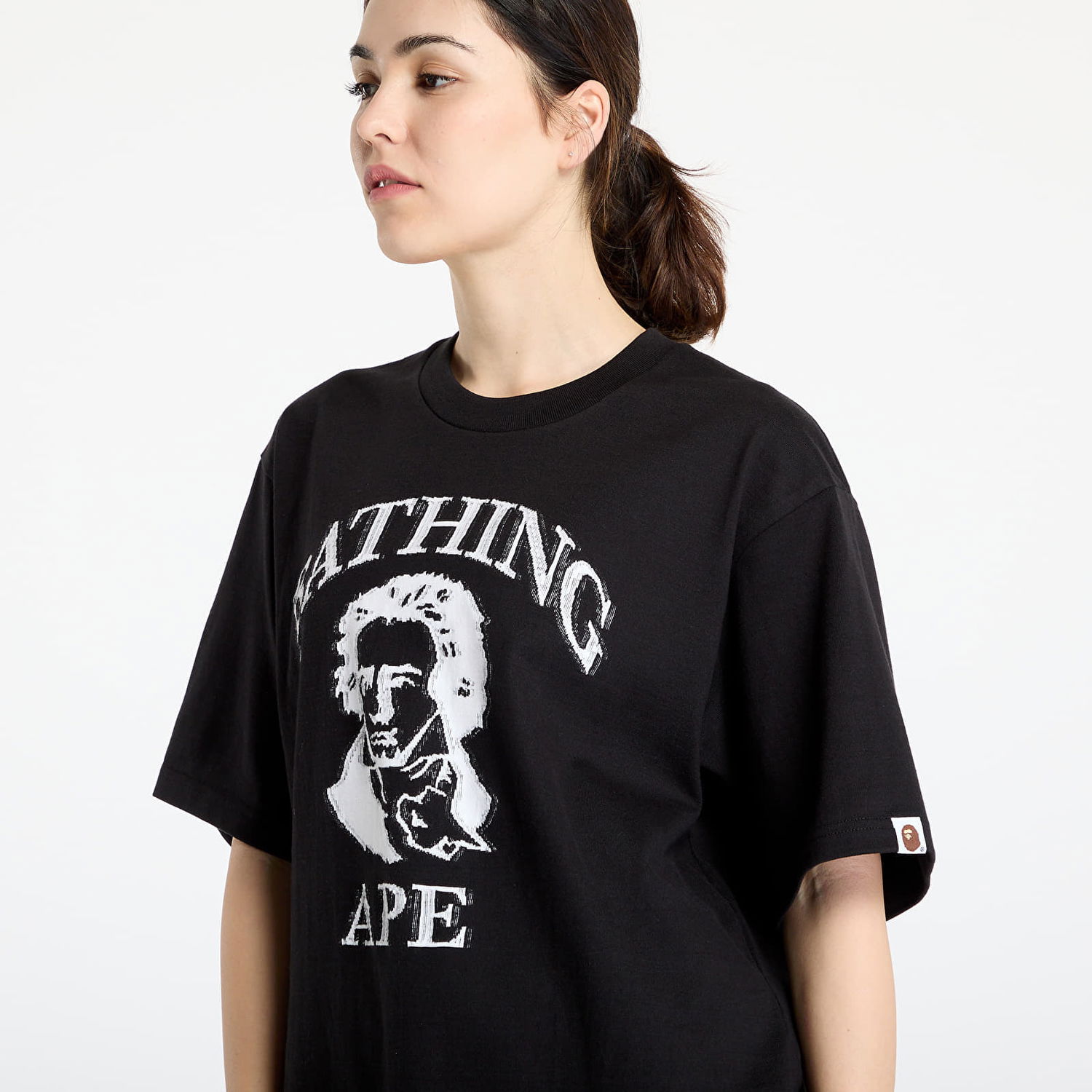 Tričko BAPE A BATHING APE Beethoven Graphic Relaxed Fit Tee Čierna | 001CSL301340MBLK, 1