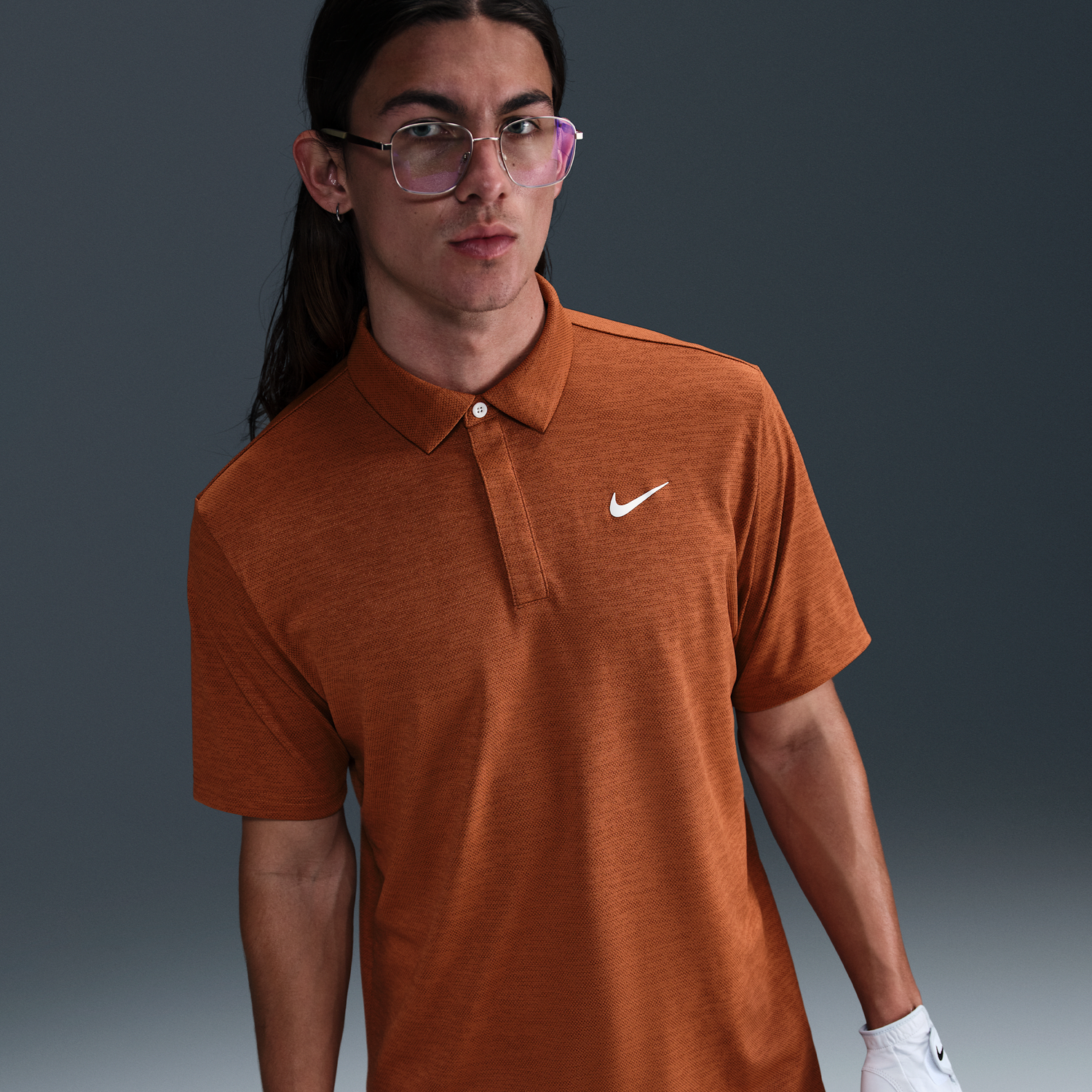 Polo tričko Nike Nike Tour Dri-FIT Golf Jacquard Polo Oranžová | FZ7475-802, 1