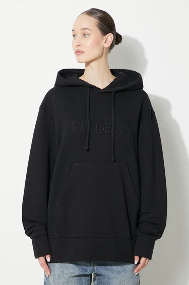 Mikina JW Anderson Anderson Logo Embroidery Hoodie Čierna | JW0164.PG0861.999, 0