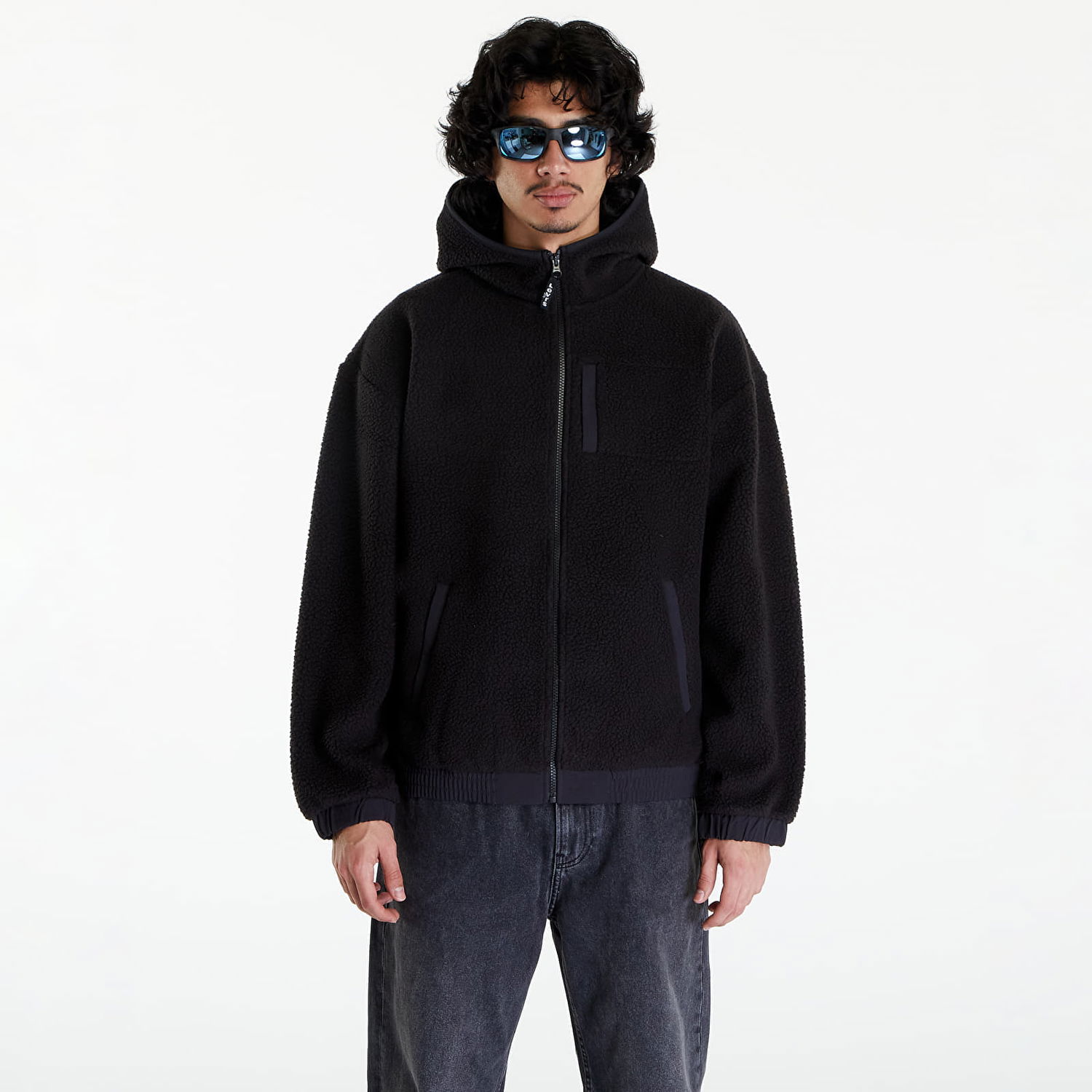 Mikina Levi's ® Pop Hooded Sherpa Čierna | A7285-0002, 0