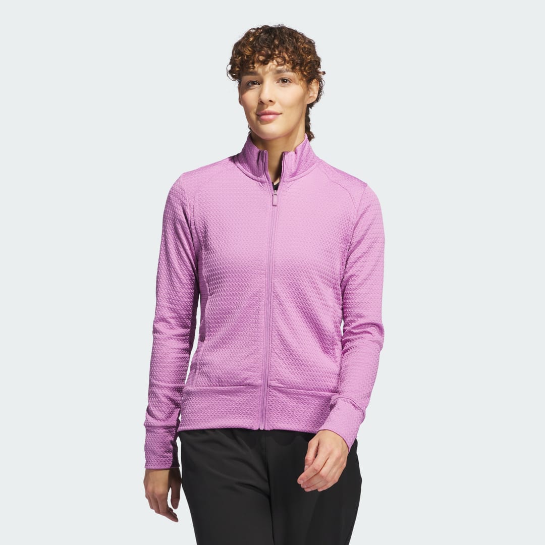 Bunda adidas Performance Ultimate365 Textured Full Zip Jacket Fialová | IW2011, 0