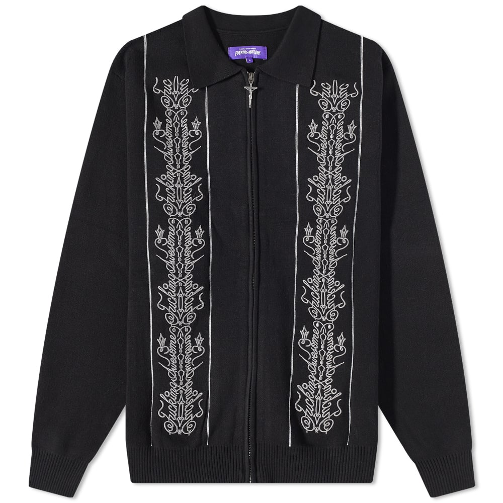 Sveter Fucking Awesome Bullshirt Zip Cardigan Čierna | FA1590-BLK, 0