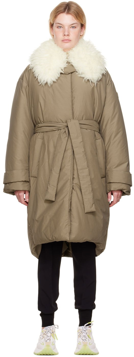 Kabáty Stella McCartney Stella McCartney FFF Collar Puffer Parka Hnedá | 6600163AU305, 0