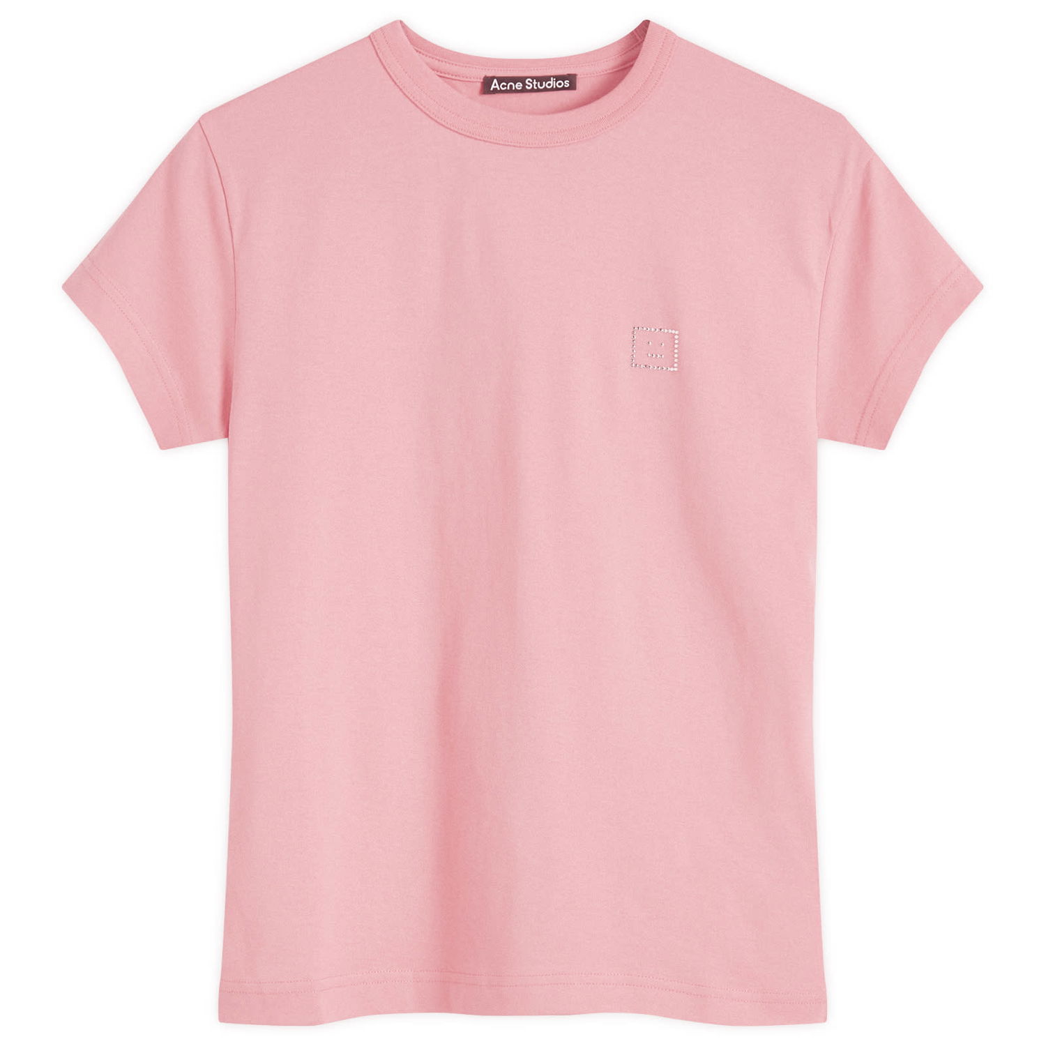 Tričko Acne Studios Face Baby T-Shirt Ružová | CL0288-CKQ, 0