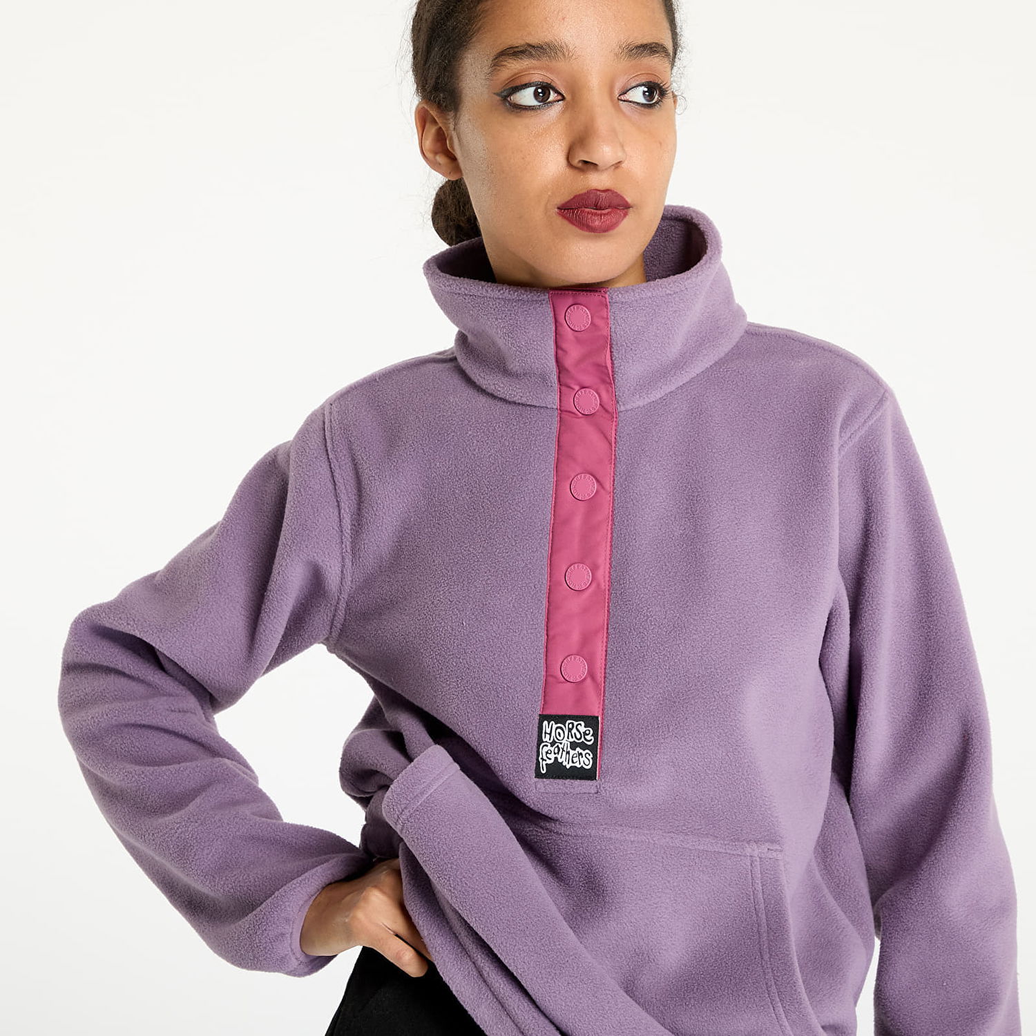Mikina Horsefeathers Melia Sweatshirt Light Grape M Fialová | TW040A, 1