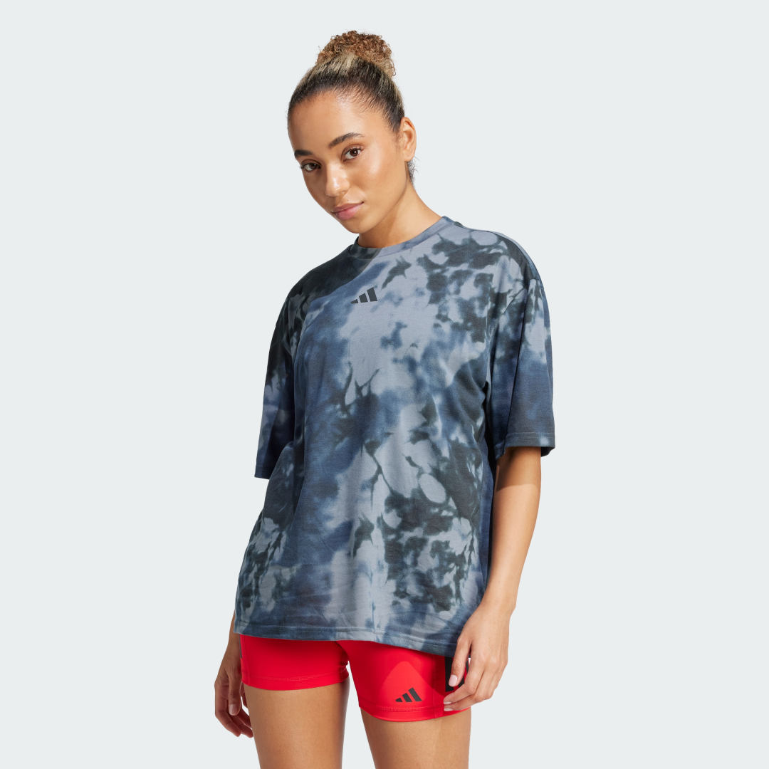 Tričko adidas Performance Tie Dye Training T-Shirt Modrá | JM4902, 0