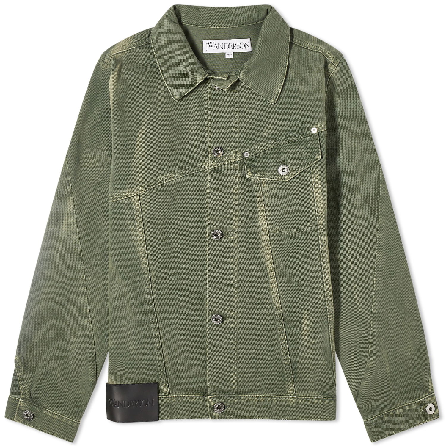 Bunda JW Anderson Twisted Denim Jacket Zelené | DJ0030-PG1522-500, 0