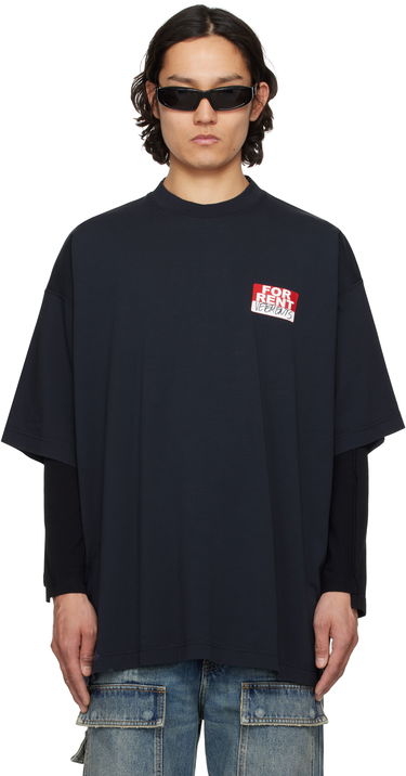 Tričko VETEMENTS Vetements 'For Rent' Oversized T-Shirt Navy | UA66TR745N, 0