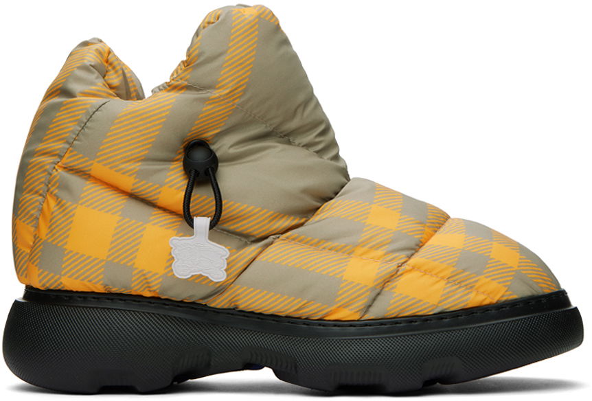 Tenisky a topánky Burberry Check Pillow Boots "Orange Taupe" Oranžová | 8074743, 0