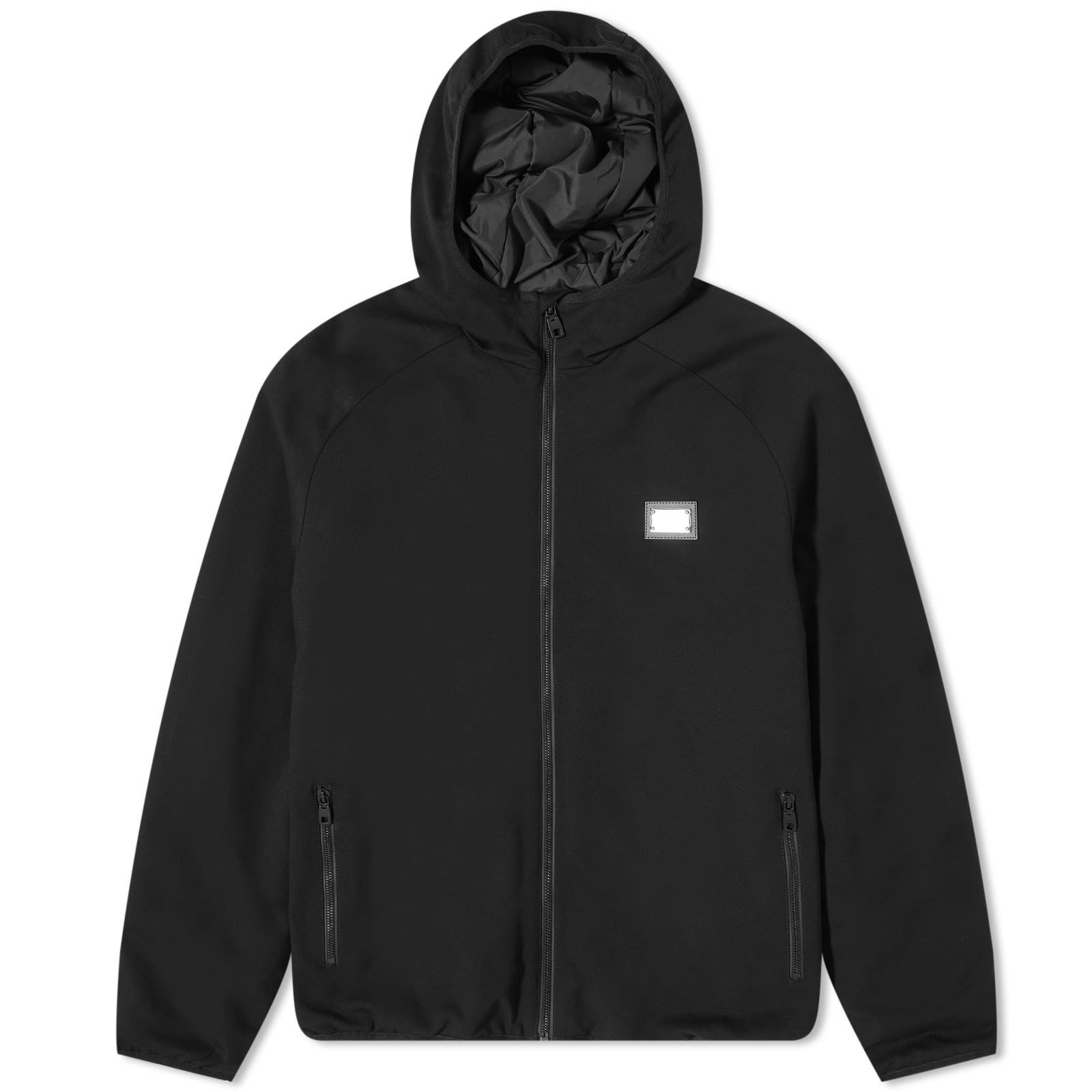 Techinical Jersey Plate Windbreaker Black