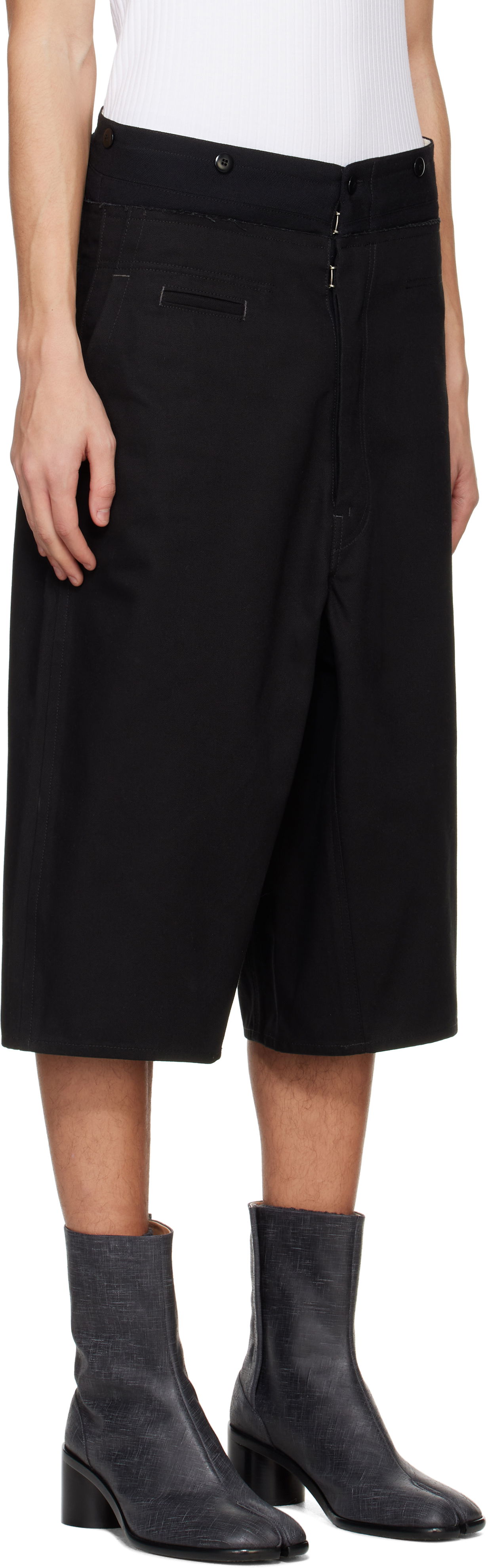 Šortky Maison Margiela Maison Margiela Spliced Cotton Shorts Čierna | S50MU0079 M35206, 1