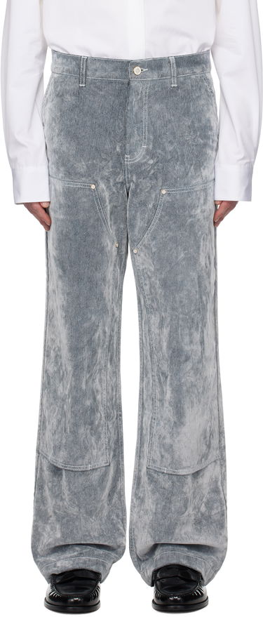 Džínsy Casablanca Casablanca Peach Texture Wide Leg Jeans Šedá | MPS25-TR-301-01, 0