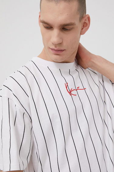 Tričko Karl Kani Cotton Tee Biela | KKMQ32041WHT, 0