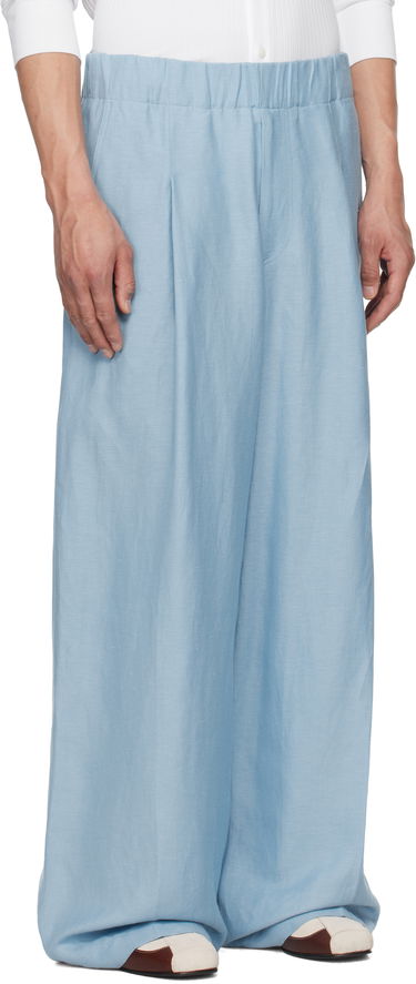 Nohavice Dries Van Noten Dries Van Noten Drawstring Wide-Leg Trousers Hnedá | 251-020907-1304, 4