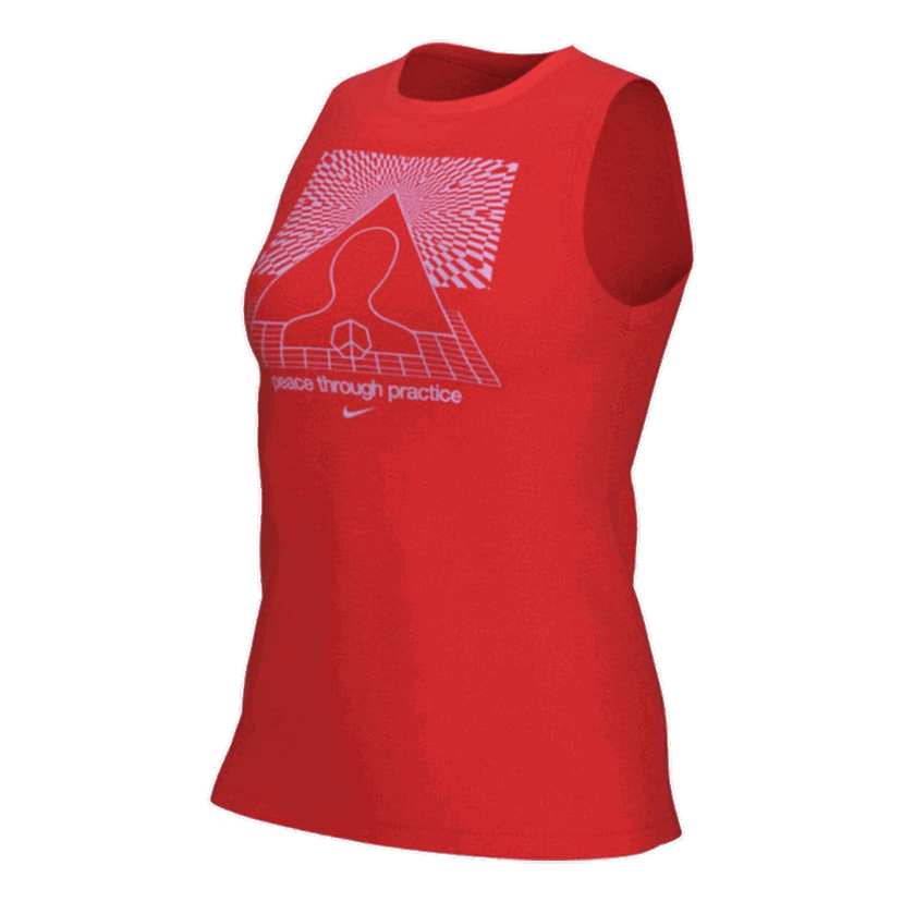 Tielko Nike Yoga Tank Top Červená | DJ6237-673