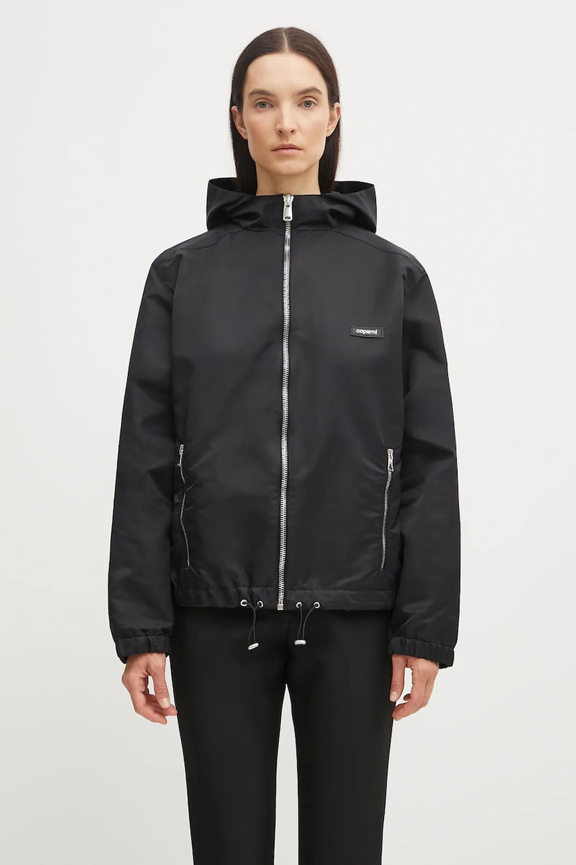 Bunda Coperni Coperni Horn Hooded Jacket Čierna | COPOW13F3003