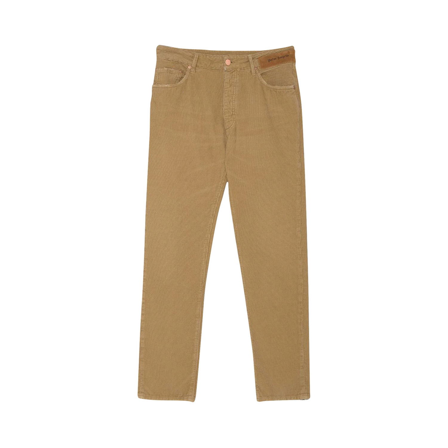 Nohavice Palm Angels Logo Regular 5 Pocket Pant Béžová | PMYA012F21DEN0016161, 1