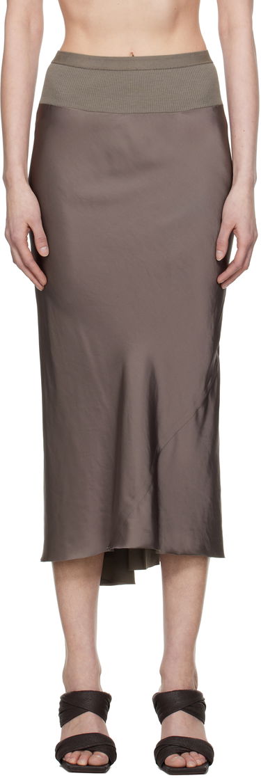Sukňa Rick Owens Rick Owens Hollywood Knee Bias Midi Skirt Hnedá | RP01E7343 SCH, 0