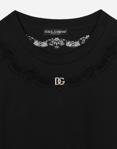 Tričko Dolce & Gabbana Tshirt Manica Corta Čierna | F8T66ZG7H1ZN0000, 2