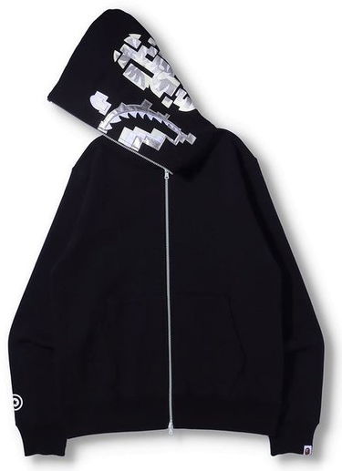 Mikina BAPE Digital Shark Full Zip Čierna | 001ZPI301012M, 1