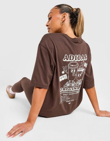 Tričko adidas Originals Coffee Club Graphic T-Shirt Hnedá | KV1587, 0