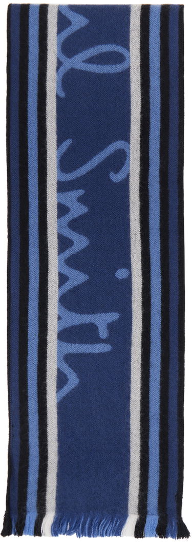 Šál Paul Smith PS Paul Smith 'PS' Team Scarf Modrá | M2A-150G-M461-47-0, 1