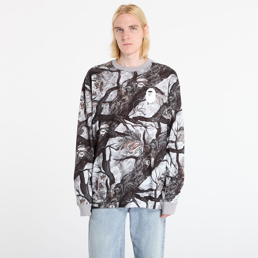 Tričko BAPE Tree Edge Camo Relaxed Fit Long-Sleeve T-Shirt XXL Rôznofarebný | 001LTL801011MWHT