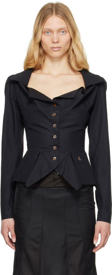 Košeľa Vivienne Westwood Vivienne Westwood Monday Peplum Shirt Čierna | 15010061-W009Q-, 0