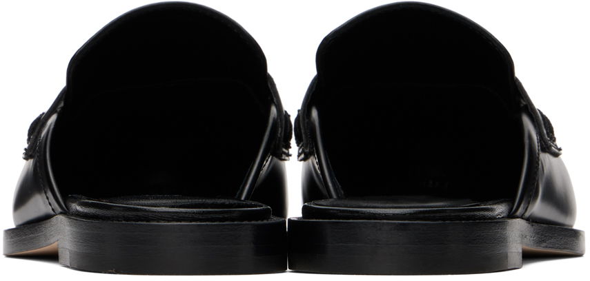 Starostlivosť o obuv Manolo Blahnik Manolo Blahnik Perritamu Leather Mules Čierna | 422-1440, 1