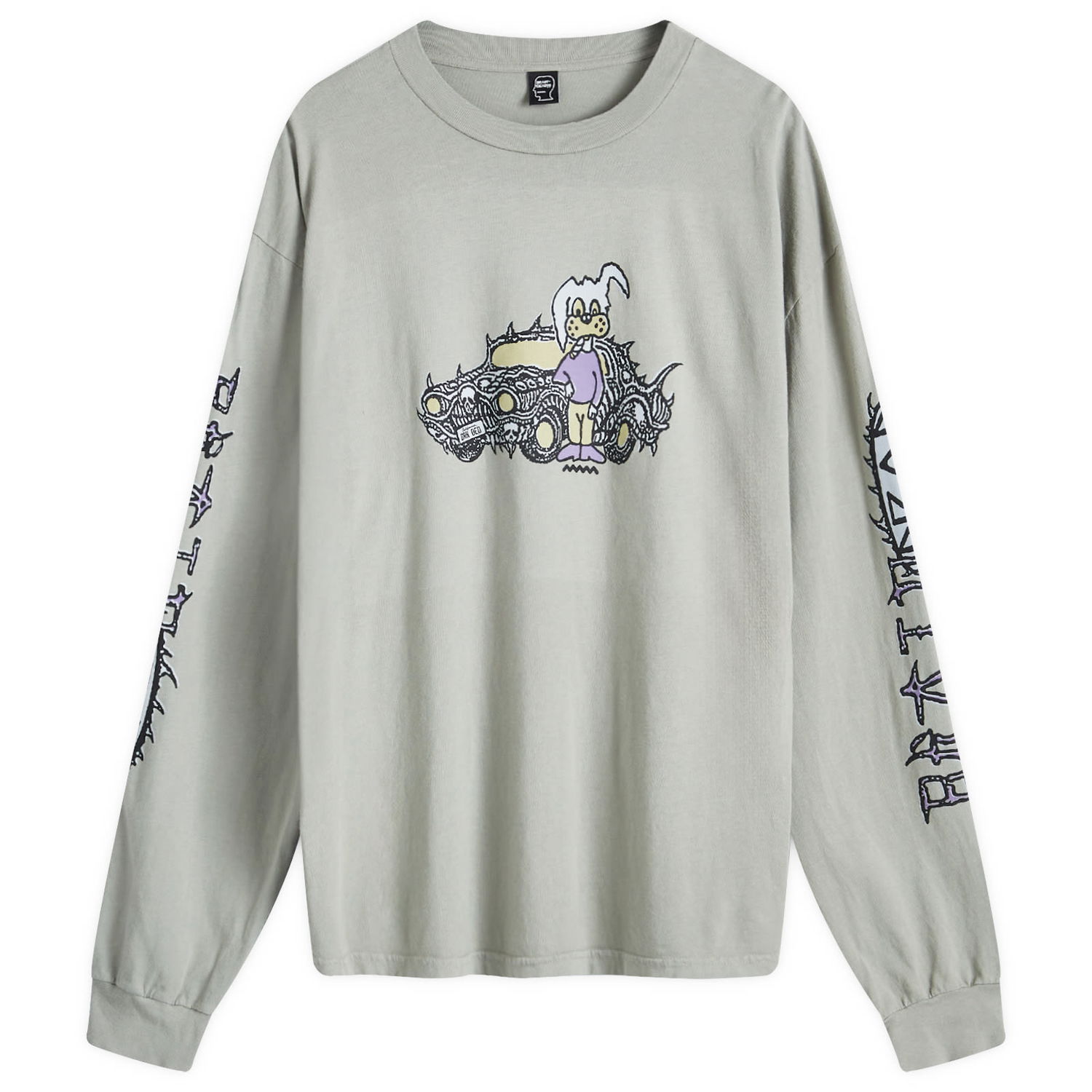 Tričko Brain Dead Bio Dog Long Sleeve T-Shirt Šedá | F24T01004089-SEGR, 0