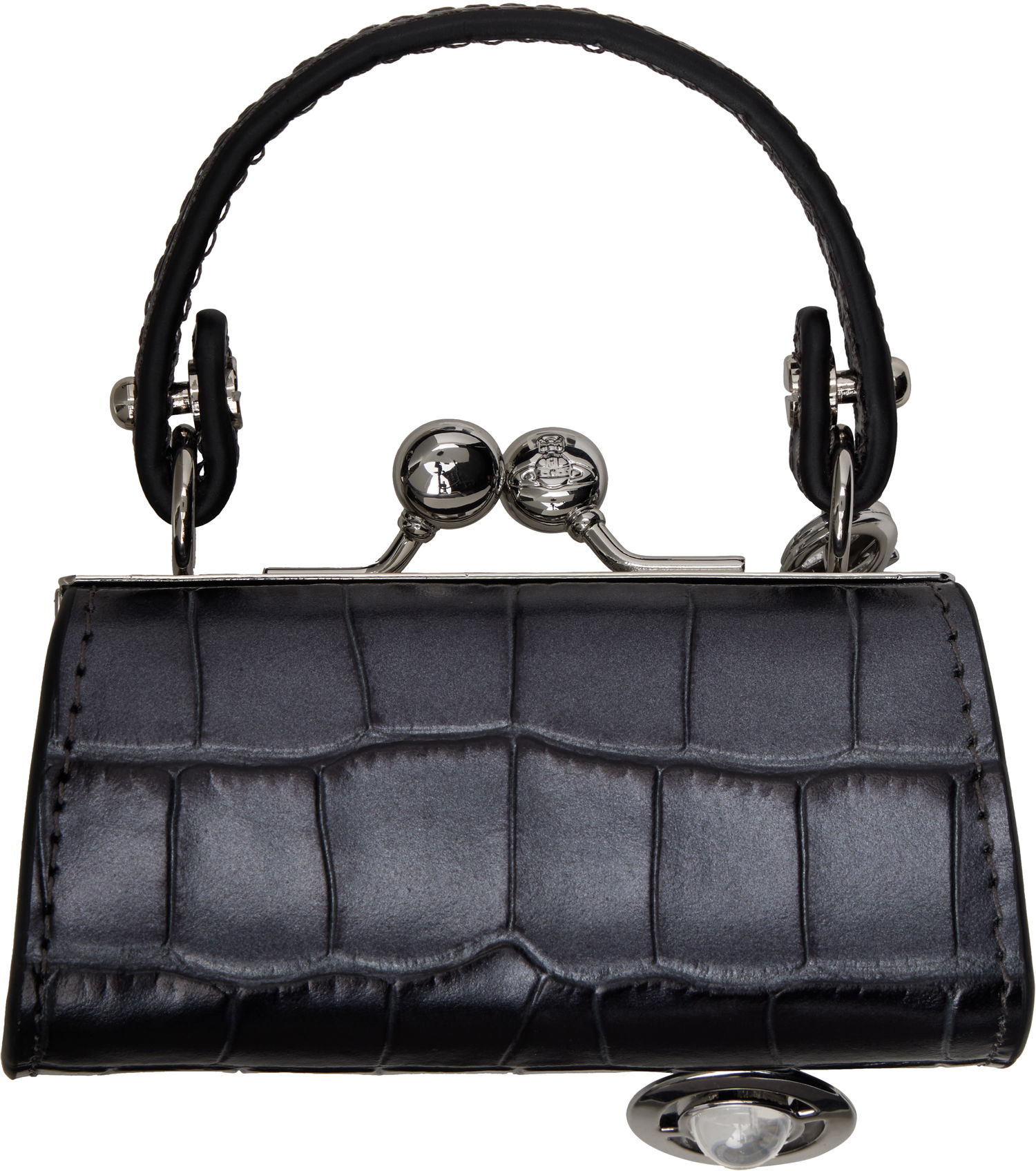Kabelka Vivienne Westwood Vivienne Westwood Doll Bag Croc Coin Purse Šedá | 5C01000EW-L00A2-, 1