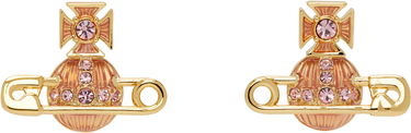 Náušnice Vivienne Westwood Vivienne Westwood Kitty Orb Safety Pin Earrings Ružová | 6201033P-02R850-, 0
