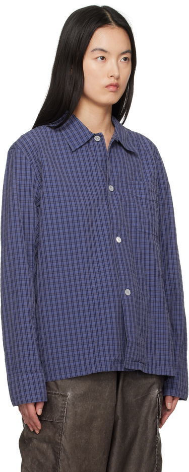 Košeľa OUR LEGACY Our Legacy Box Check Shirt Fialová | M2252BK, 1