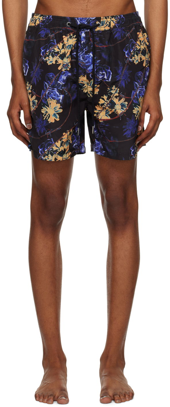 Plavky Ksubi Hyperflower Swim Čierna | MSP23WA008, 0