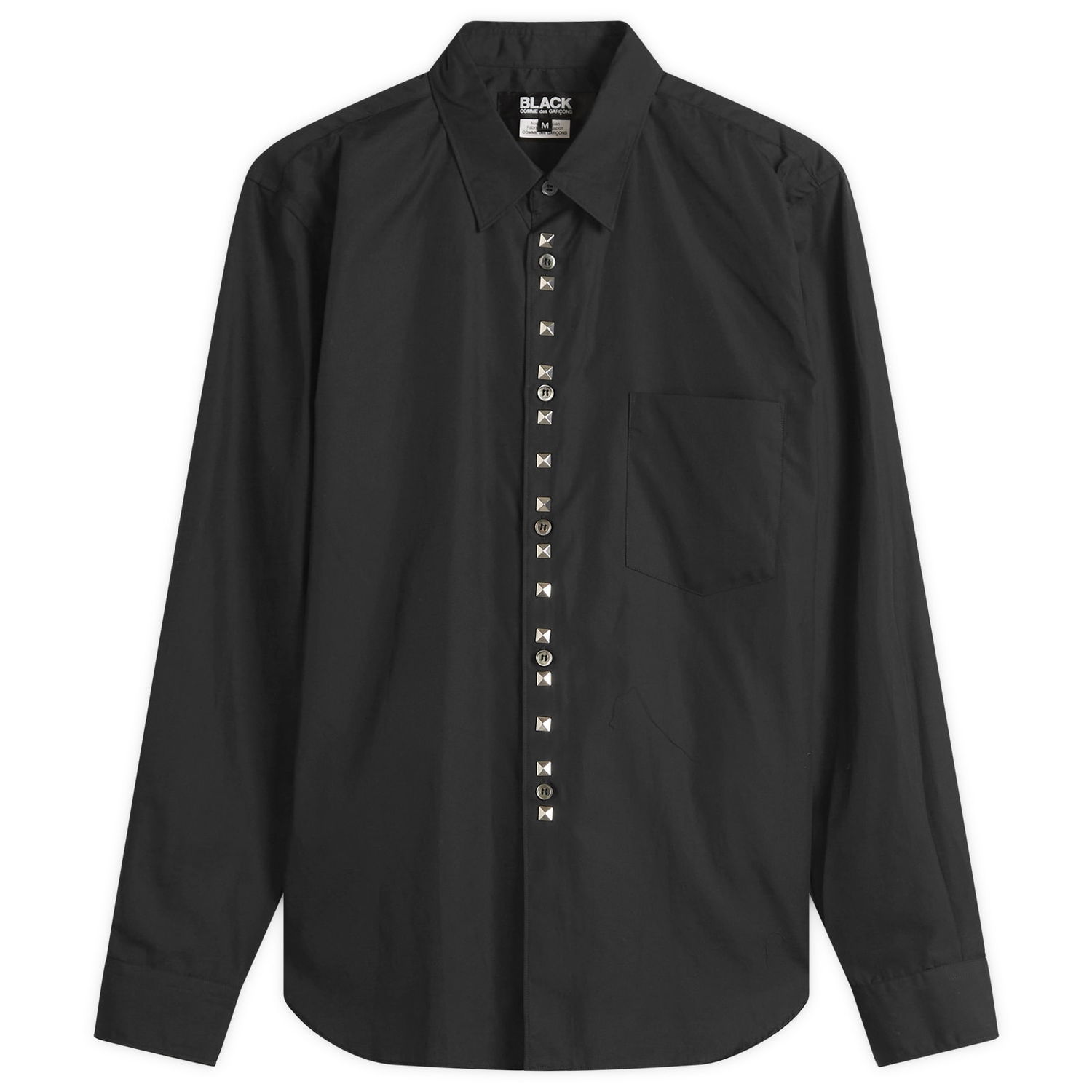 Košeľa Comme des Garçons Men's Studded Shirt, Size Large Čierna | 1P-B001-W25-1, 1