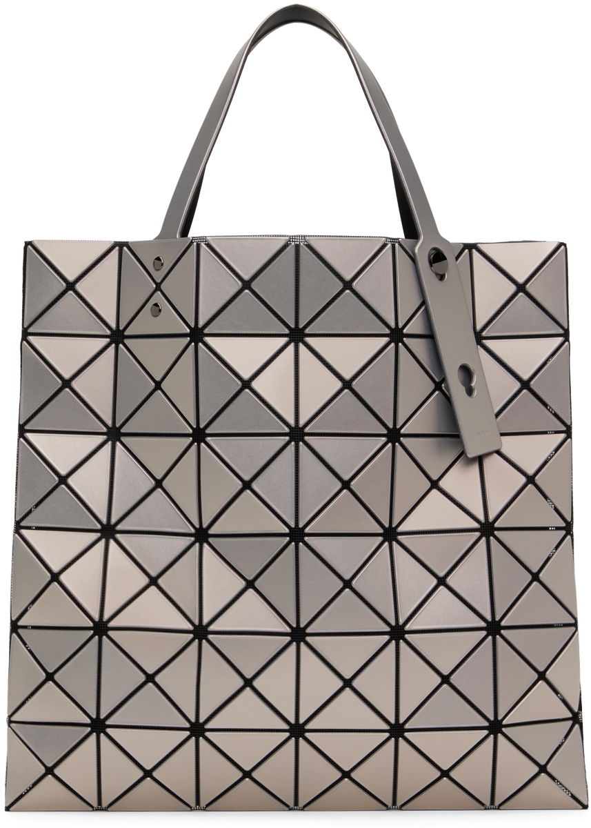 Geometric Pattern Metallic Tote Bag