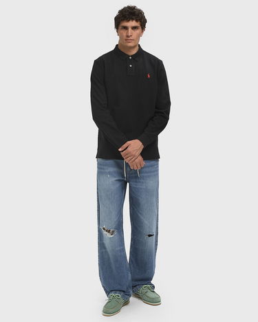 Polo tričko Polo by Ralph Lauren Polo Ralph Lauren Long Sleeve Polo Shirt Čierna | 710680790045, 2