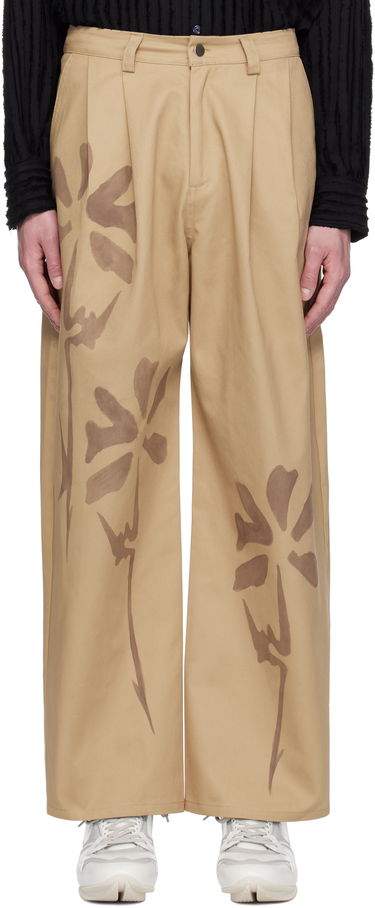 Nohavice Collina Strada Collina Strada Catchfly Print Trousers Béžová | XX6042, 0