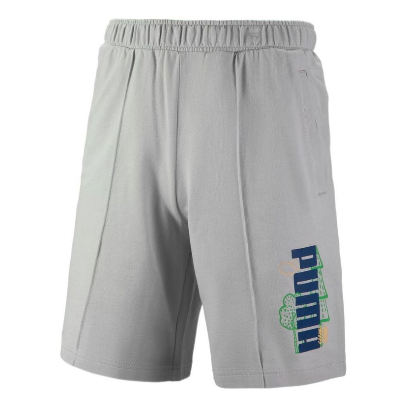 Šortky Puma Nature Graphic Print Shorts Šedá | 538777-09