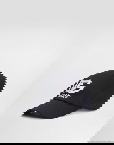 Šiltovka Dolce & Gabbana Gabardine Baseball Cap DG Milano Logo Xl Čierna | LB4H80G7O2VB3681, 3