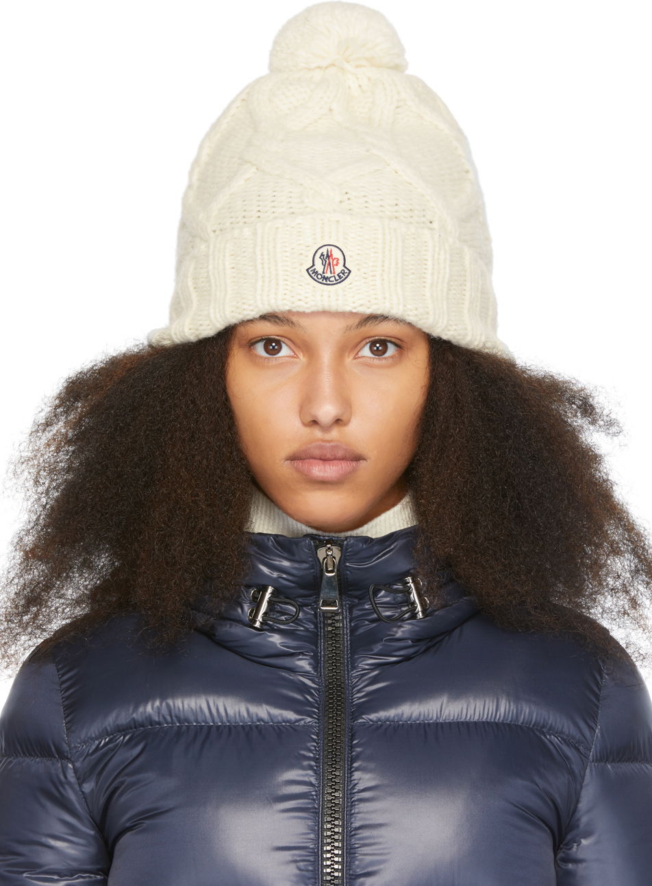 Kulicha Moncler Pom Pom Beanie Biela | G20933B00020M1224, 0