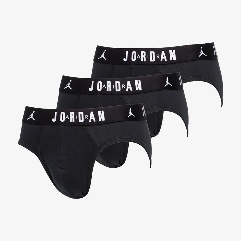 Boxerky Jordan Jordan Flight Cotton Brief 3-Pack Čierna | JM0743-023