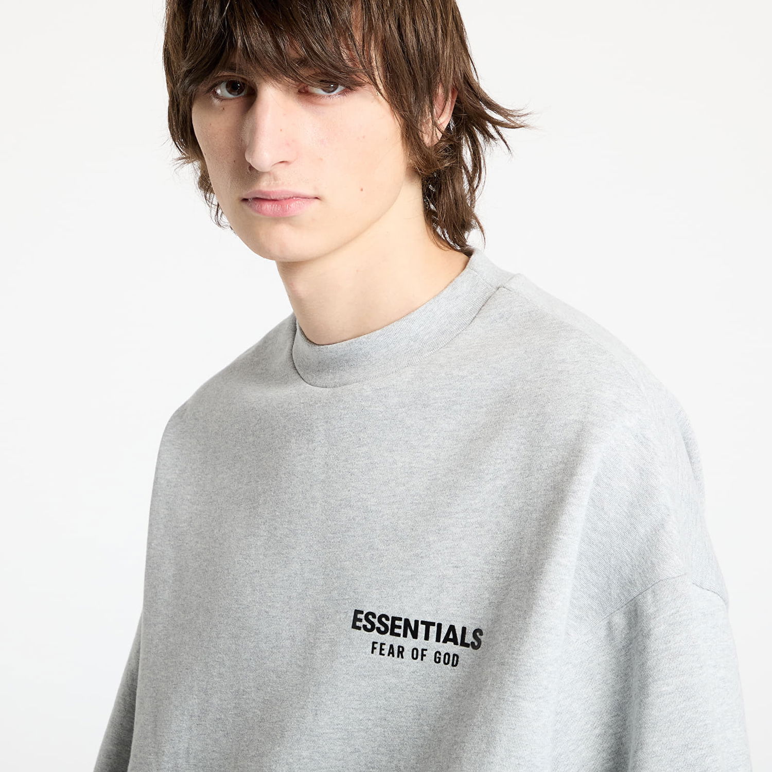 Mikina Fear of God Essentials Fleece Crewneck Sweatshirt Šedá | 192HO246268F-127, 1