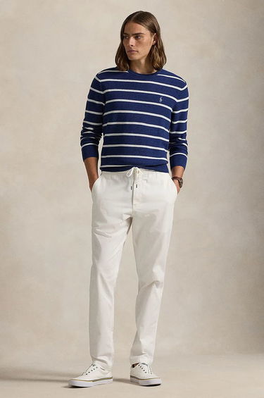 Sveter Polo by Ralph Lauren Striped Cotton Blend Sweater Modrá | 710955764, 2