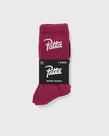 Ponožky Patta Script Logo Sport Socks Vínová | POC-SS24-2020-396-0248-098, 0