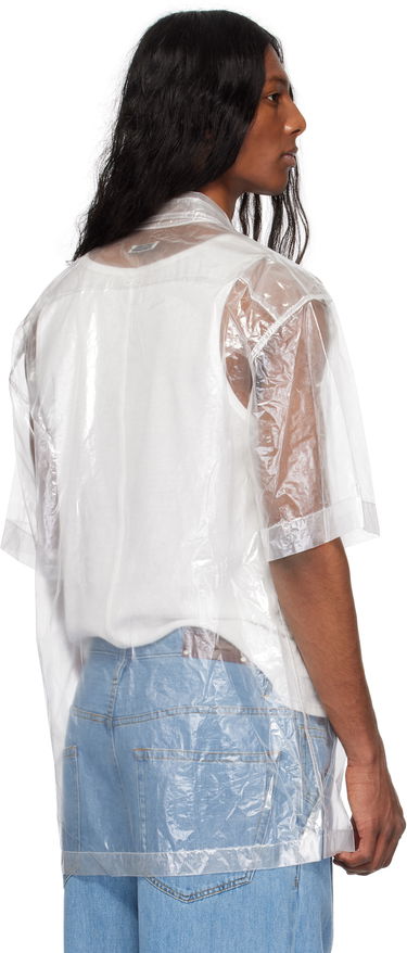 Košeľa Dries Van Noten Dries Van Noten Transparent Nylon Button-Up Shirt Biela | 251-020700-1257, 2