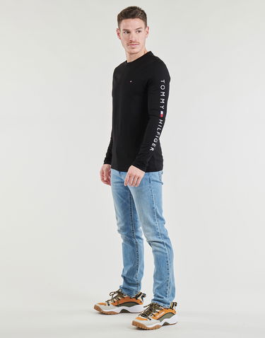 Sveter Tommy Hilfiger Long Sleeve TOMMY LOGO LONG SLEEVE TEE Čierna | MW0MW09096-BDS, 1