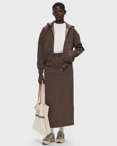 Mikina Samsoe Samsoe Samsøe & Samsøe Sava Full-Zip Hoodie Hnedá | F24300023-CHOCOLATE_TORTE, 1