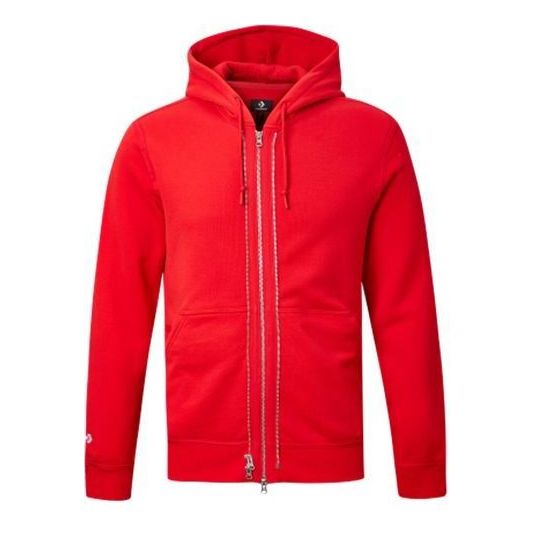 Mikina Converse Full Zip Hoodie Červená | 10019463-610